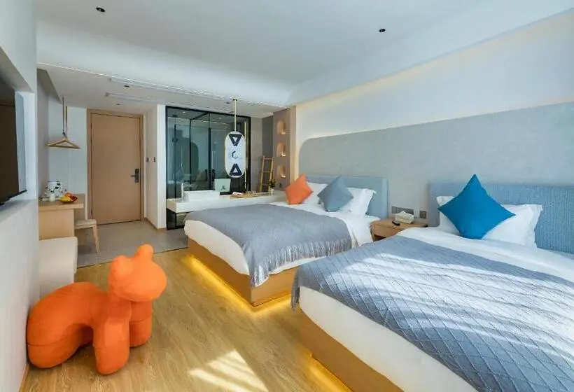 デラックスファミリールーム, Mount Huangshan Yunqi Kinship B&b   Huangshan Mountain Scenic Area Tangkou South Gate Interchange Ce