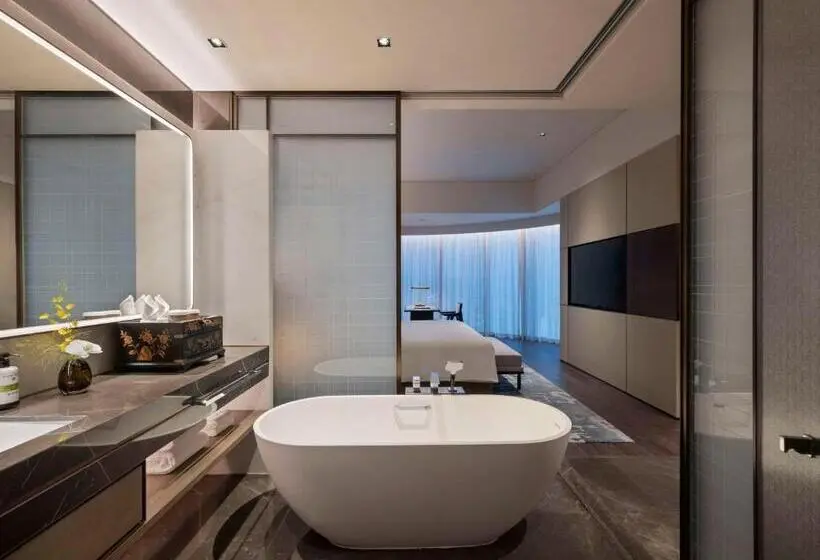 Deluxe-huone King-vuode Kaupunkinäkymä, Pullman Quanzhou Shuitou