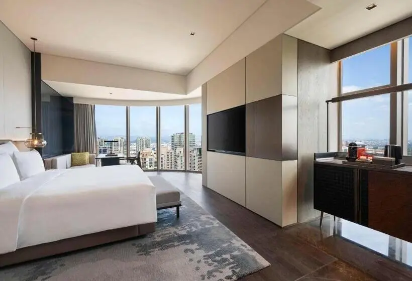 Deluxe-huone King-vuode Kaupunkinäkymä, Pullman Quanzhou Shuitou