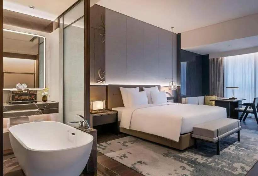 Deluxe-huone King-vuode Kaupunkinäkymä, Pullman Quanzhou Shuitou