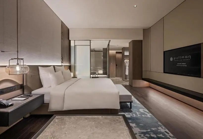 Deluxe-huone King-vuode Kaupunkinäkymä, Pullman Quanzhou Shuitou