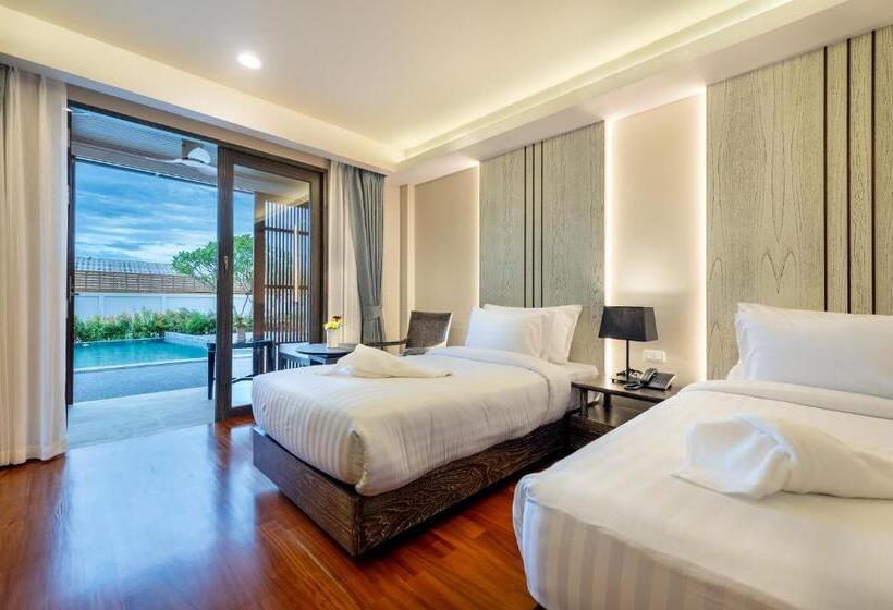 غرفة قياسية مطلّة علي حمام السباحة, Treepana Boutique Hotel, Huahin