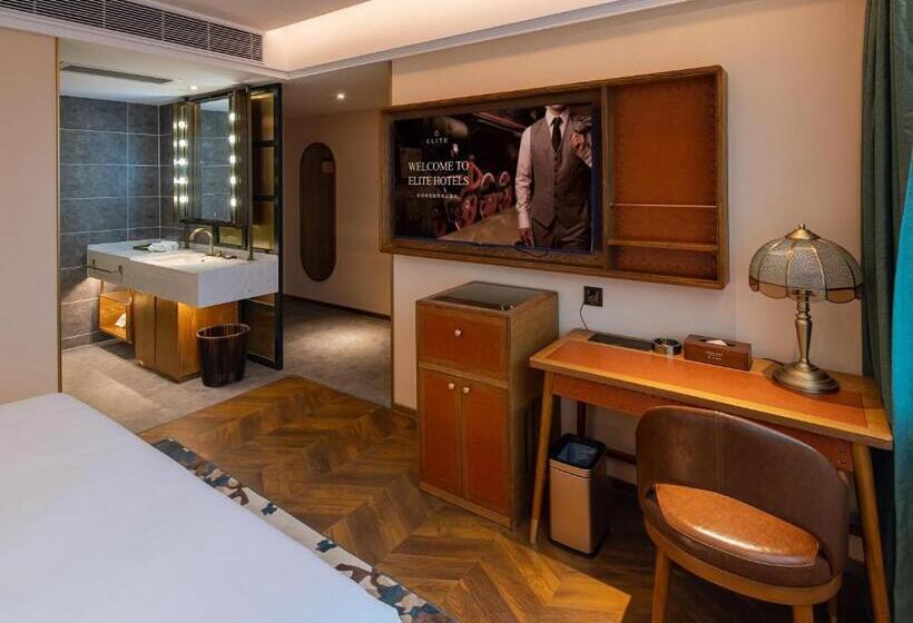 스탠다드 룸 퀸사이즈 침대, Elite Hotel Taikoo Hui Plaza Guangding Metro Station Branch Free Shuttle Bus To Canton Fair Comple