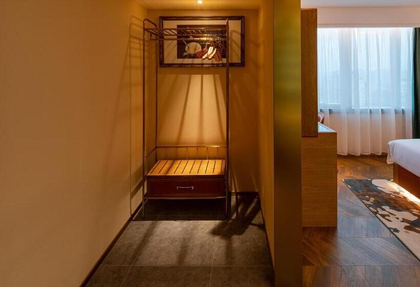 스탠다드 룸 퀸사이즈 침대, Elite Hotel Taikoo Hui Plaza Guangding Metro Station Branch   Free Shuttle Bus To Canton Fair Comple