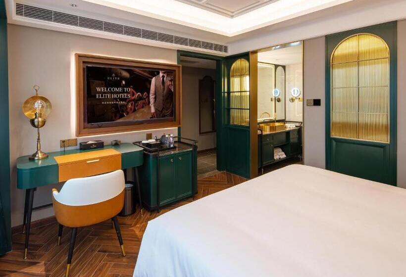 스탠다드 룸 퀸사이즈 침대, Elite Hotel Taikoo Hui Plaza Guangding Metro Station Branch Free Shuttle Bus To Canton Fair Comple