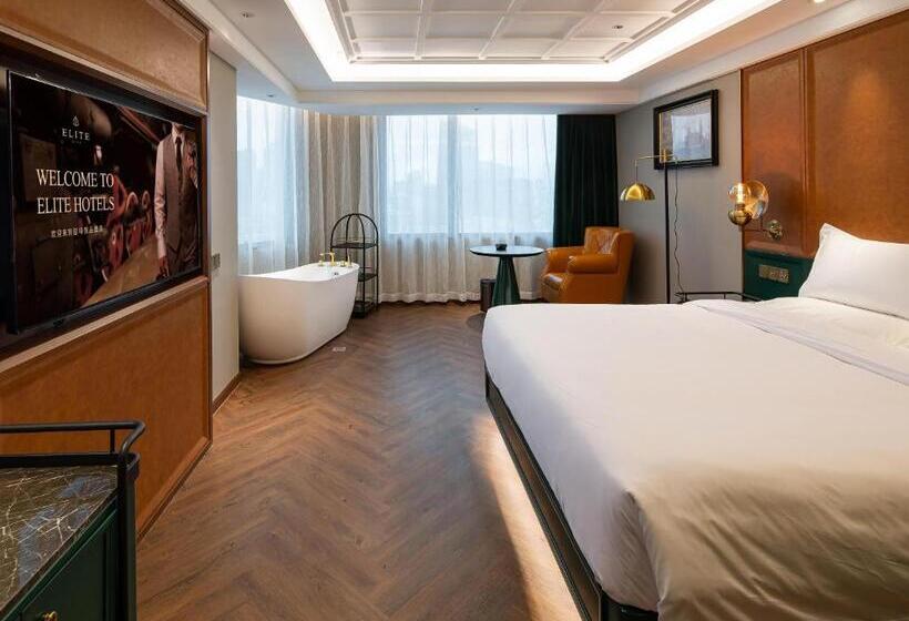 스탠다드 룸 퀸사이즈 침대, Elite Hotel Taikoo Hui Plaza Guangding Metro Station Branch Free Shuttle Bus To Canton Fair Comple