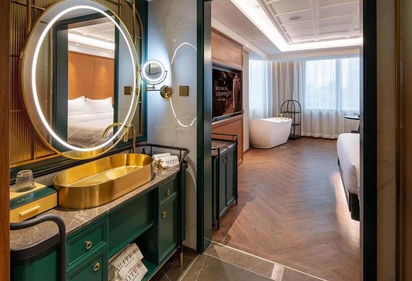 스탠다드 룸 퀸사이즈 침대, Elite Hotel Taikoo Hui Plaza Guangding Metro Station Branch Free Shuttle Bus To Canton Fair Comple