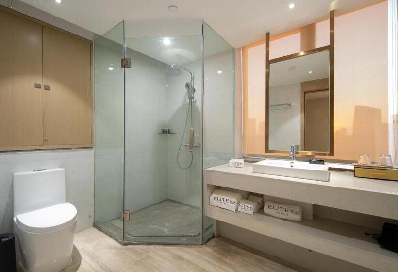 스탠다드 룸 퀸사이즈 침대, Elite Hotel Taikoo Hui Plaza Guangding Metro Station Branch Free Shuttle Bus To Canton Fair Comple