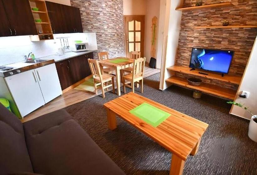 带1个卧室的带阳台的公寓, Penzión Prameň