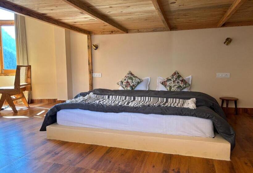 اتاق سوپریور با چشمانداز کوهستان, Grham Hostel Kasol, Katagla