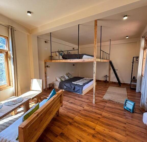 اتاق سوپریور با چشمانداز کوهستان, Grham Hostel Kasol, Katagla