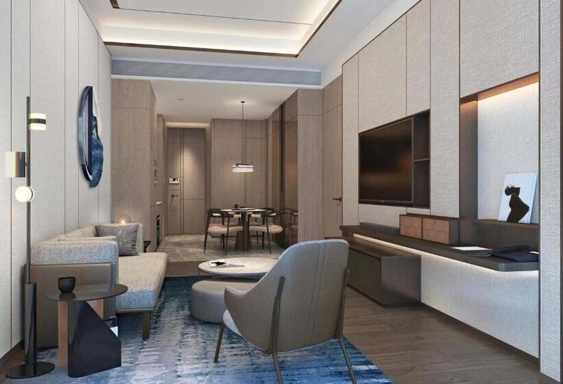 带城市景观带一个卧室的公寓, Marriott Executive Apartments Hangzhou