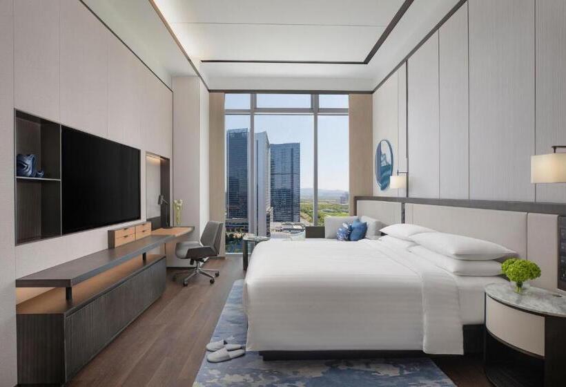 带城市景观的标准工作室, Marriott Executive Apartments Hangzhou