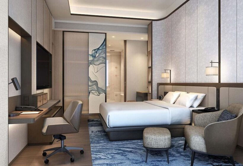带城市景观带一个卧室的公寓, Marriott Executive Apartments Hangzhou