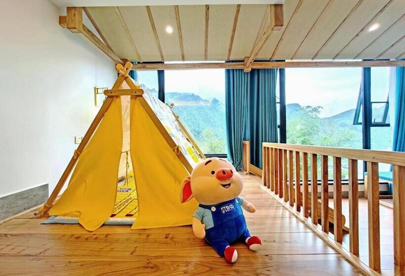 חדר סטנדרט שתי מיטות זוגיות, Zhangjiajie Qiquan Vacation B&b