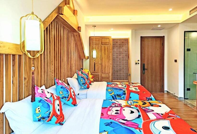 חדר סטנדרט שתי מיטות זוגיות, Zhangjiajie Qiquan Vacation B&b