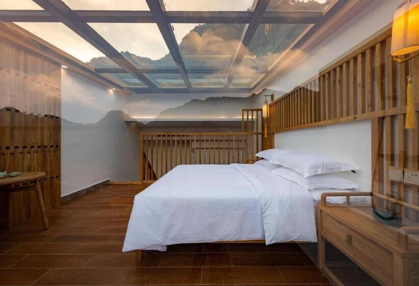 חדר סטנדרט עם ג'קוזי, Zhangjiajie Qiquan Vacation B&b