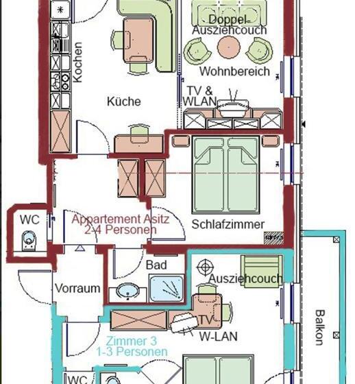 آپارتمان 1 خوابه, Riederhof