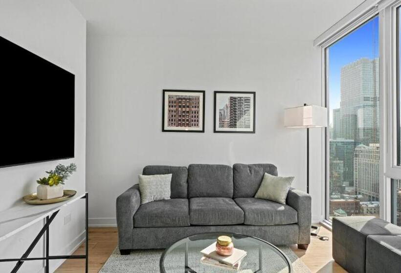 סוויטת דלוקס 2 חדרים, Level Chicago River North
