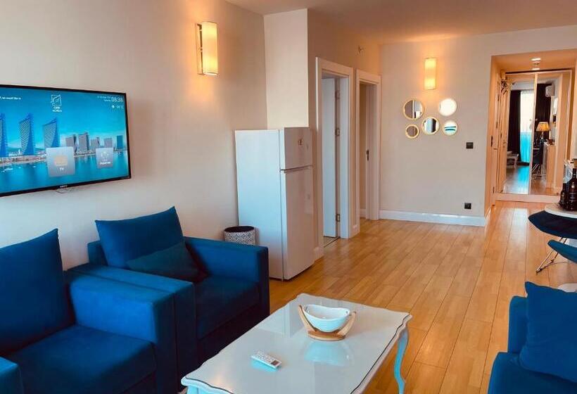 آپارتمان 1 خوابه با چشم‌انداز دریا, Batumi Floor40