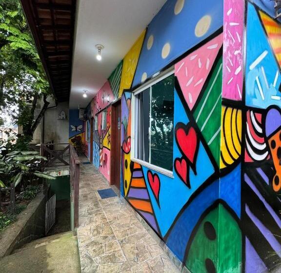 חדר לארבעה סטנדרטי עם נוף לגינה, Aconchego Da Vila