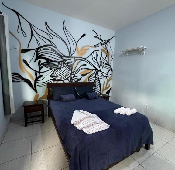 חדר לארבעה סטנדרטי עם נוף לגינה, Aconchego Da Vila