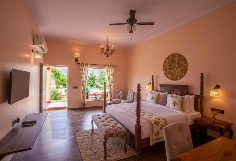 带大床的标准间, Ratan Villas Sariska