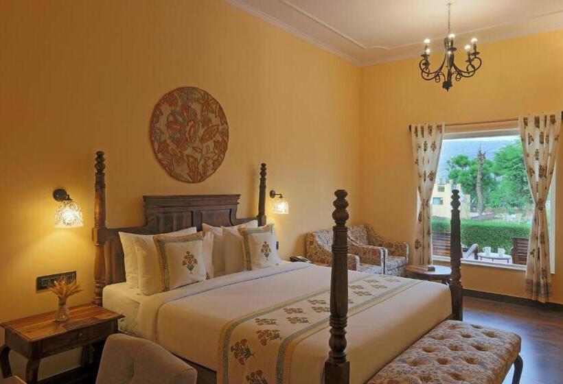 带花园景观和一个卧室的别墅, Ratan Villas Sariska
