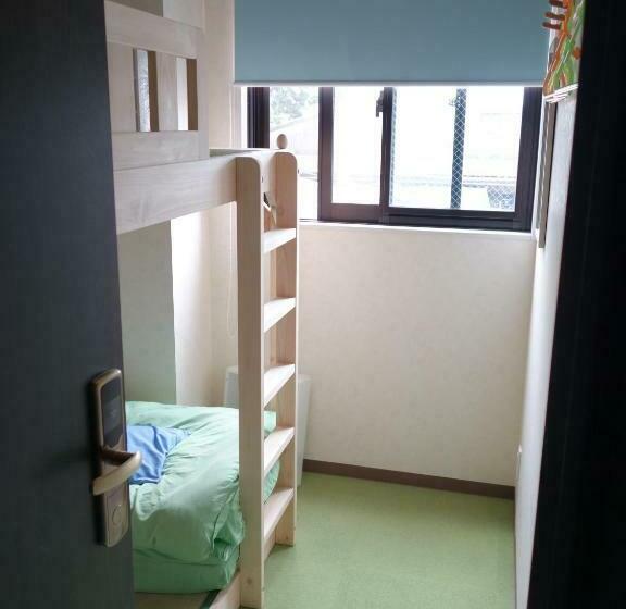 חדר סטנדרטי עם מיטת קומתיים ואמבטיה משותפת, Guesthouse Wind Villa Kyoto