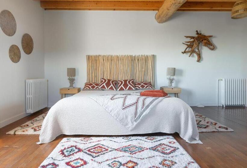 غرفة قياسية سرير كينج, Domaine De Barbe   Chambre Lin