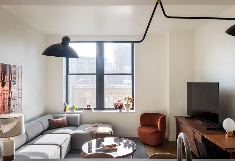 带1个卧室的高级公寓, Roost Detroit