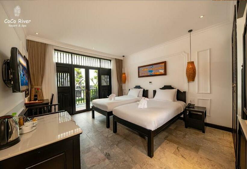 اتاق استاندارد با چشم‌انداز باغ, Hoi An Coco River Resort & Spa