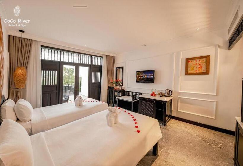 اتاق استاندارد با چشم‌انداز استخر, Hoi An Coco River Resort & Spa