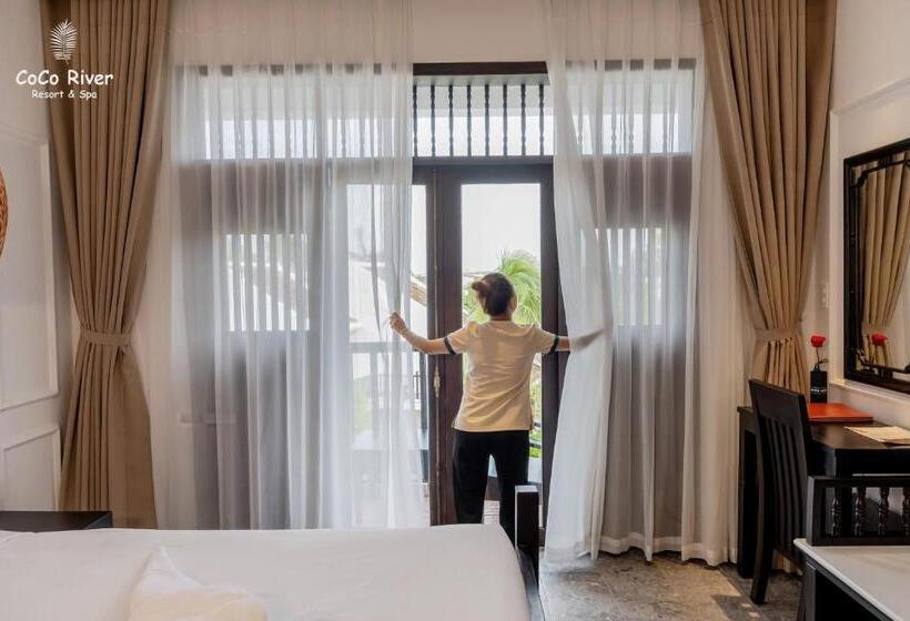 اتاق لوکس با چشم‌انداز دریا, Hoi An Coco River Resort & Spa