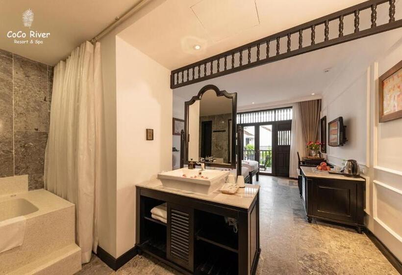 اتاق استاندارد با چشم‌انداز استخر, Hoi An Coco River Resort & Spa