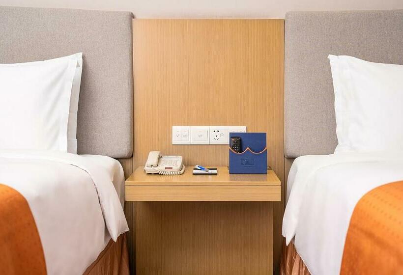 스탠다드 룸, Guangzhou Baiyun Airport Rejoice By Argyle Hotel Rehe Metro Exit B   Free Shuttle Bus Is Provided Du