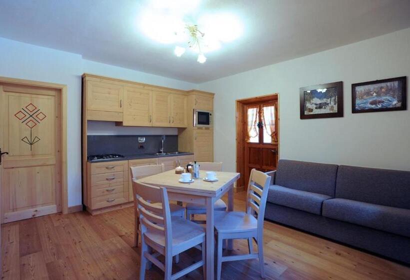 침실 1개 아파트, Albergo Diffuso Comeglians