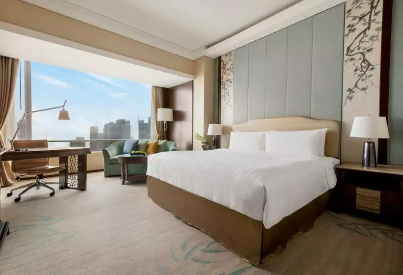キングサイズベッドのデラックスルーム, Shangrila Hefei