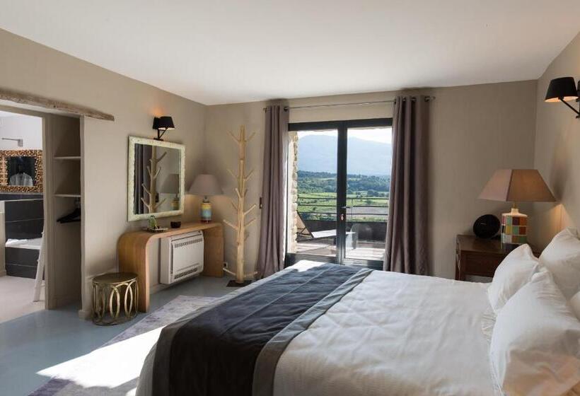 带露台的套间, Hôtel La Maison De Crillon