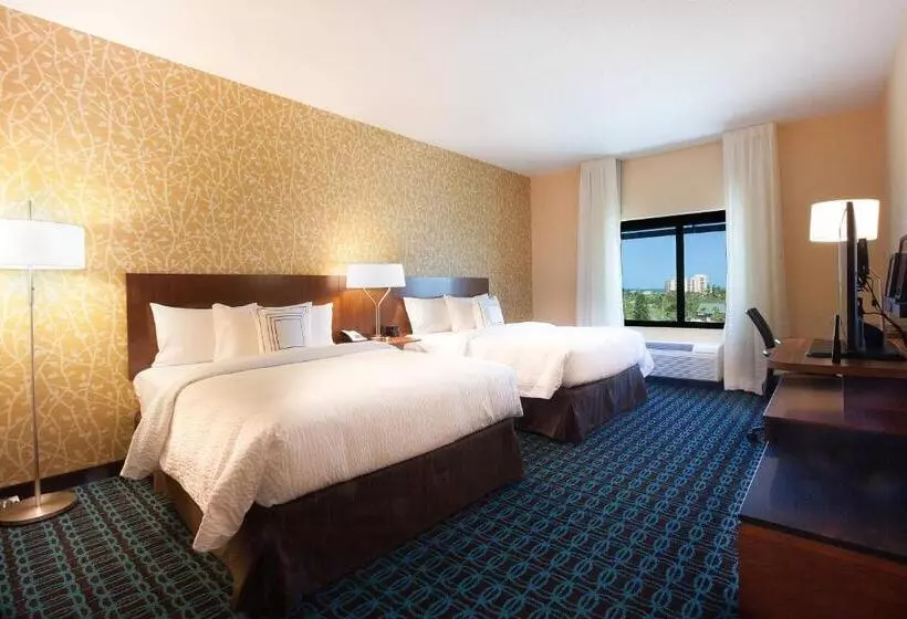 身障者適用クイーンサイズベッドルーム, Fairfield Inn & Suites By Marriott Clearwater Beach
