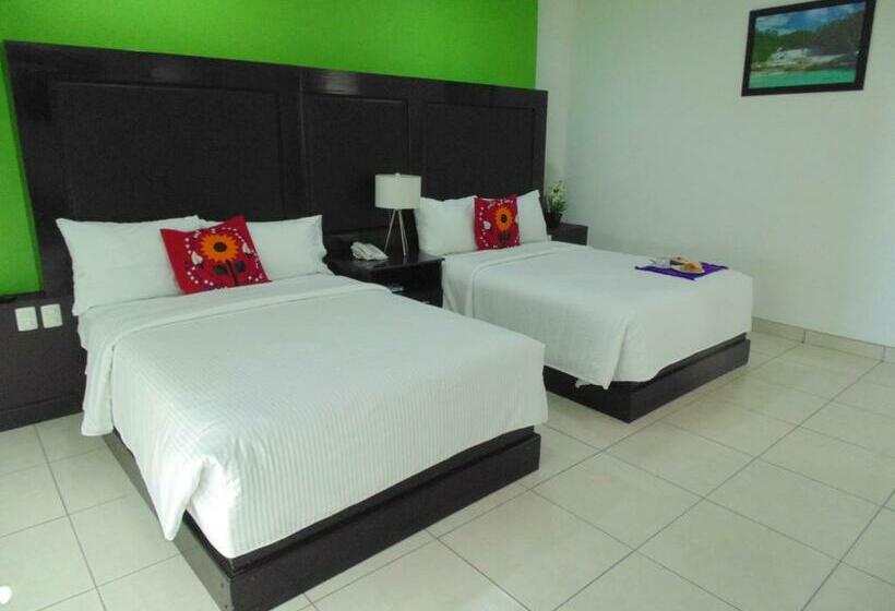غرفه قياسيه سريرين مزدوجين, Chiapas Hotel Express