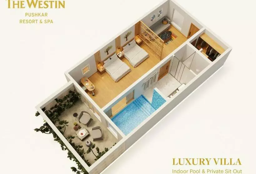 デラックスビラの１ベッドルーム, The Westin Pushkar Resort & Spa
