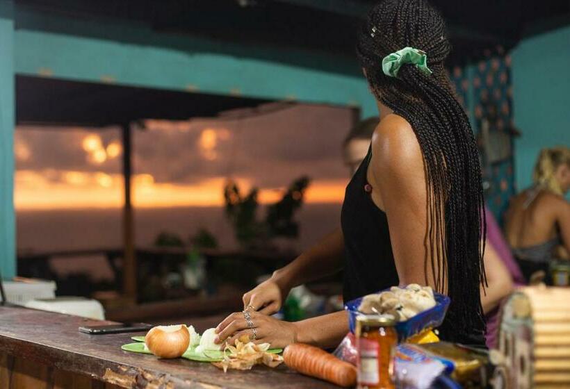 سرير فى غرفة مشتركة مزودة بحمام مشترك, Pura Natura Lodge Manuel Antonio