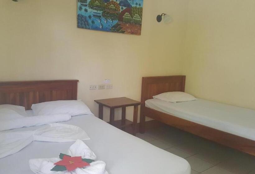 庭の見えるスタンダードトリプルルーム, Casa Moreno   Hostel