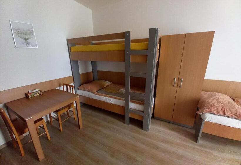 חדר סטנדרט לשלושה עם מרפסת, Hostel Děčín