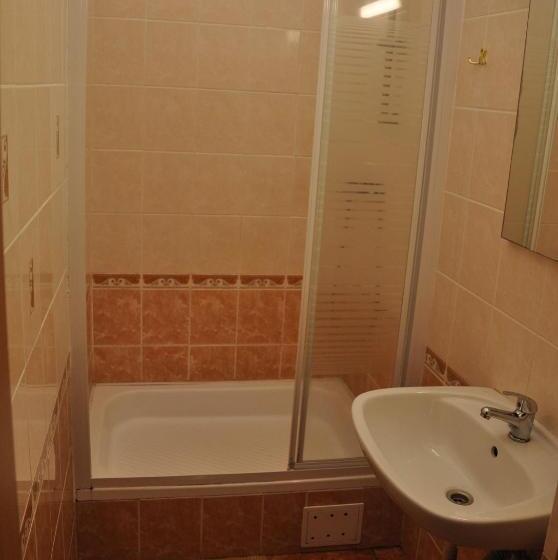 חדר סטנדרט לשלושה עם חדר אמבטיה משוף, Hostel Děčín