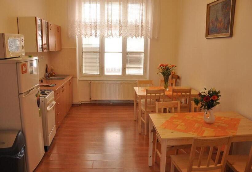 标准三人间共用浴室, Hostel Děčín