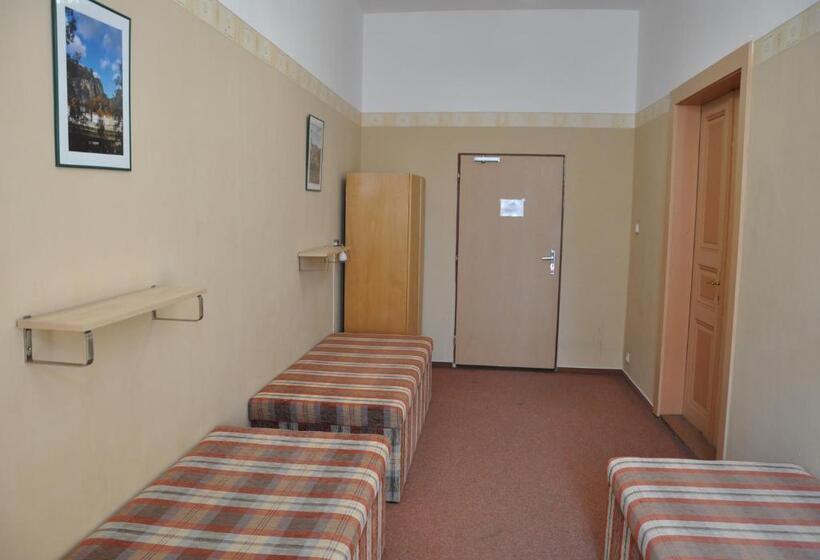 חדר סטנדרט לשלושה עם חדר אמבטיה משוף, Hostel Děčín