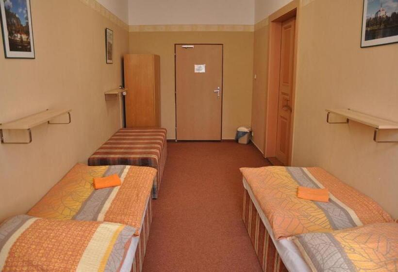 חדר סטנדרט לשלושה עם חדר אמבטיה משוף, Hostel Děčín