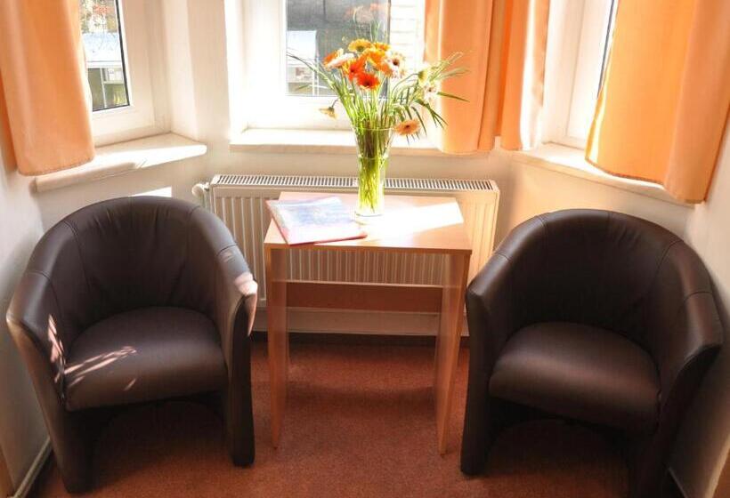 חדר סטנדרט לשלושה עם חדר אמבטיה משוף, Hostel Děčín